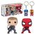 Funko POP! Marvel Civil War Hawkeye Spiderman Iron Man & Captain America figura és kulcstartó