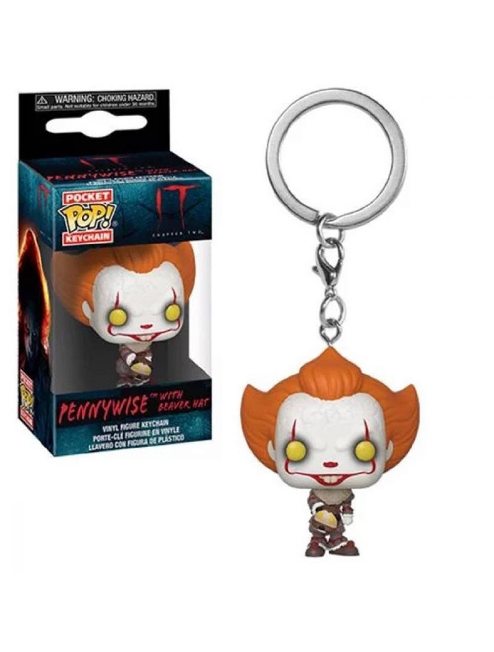 Funko POP! Keychain It 2 - Pennywise with Beaver Hat kulcstartó