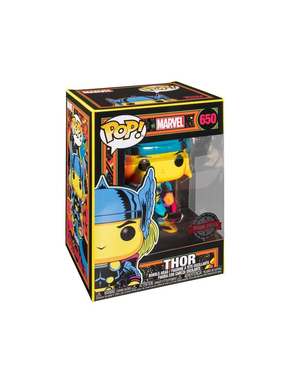Funko POP! Marvel Black Light Thor Vinyl Figure 10cm Target Exclusive vinyl 10 cm figura