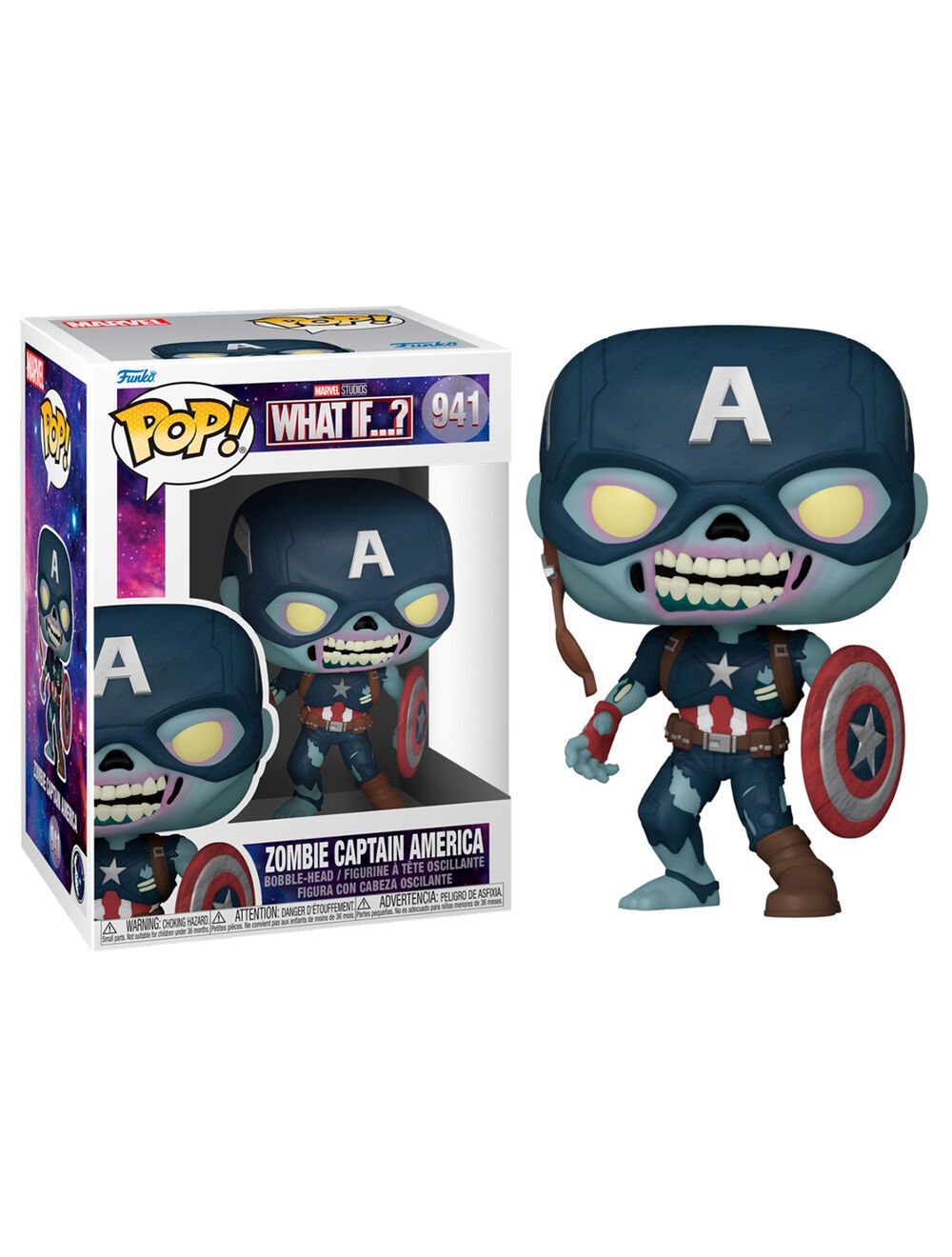 Funko POP! Marvel - What If - Zombie Captain America vinyl 10cm figura