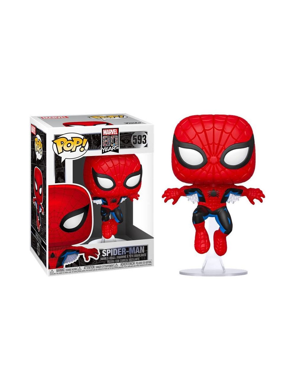 Marvel 80th First Appearance Spiderman Pókember Vinyl figura 10cm